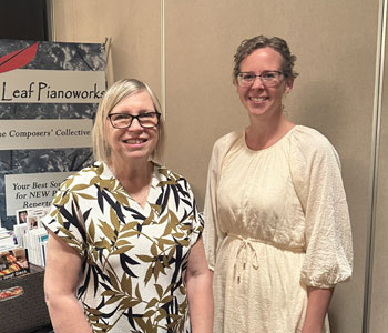 Joyce with Martha Hill Duncan at a CFMTA Conference in Edmonton - July 2023
